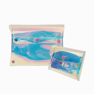 Borsa per il trucco cosmetico trasparente TPU olografico